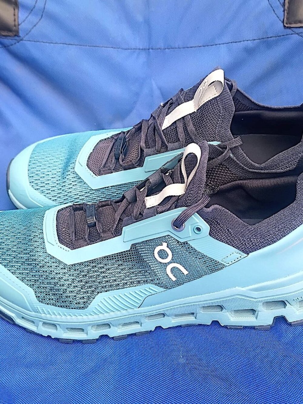 On Cloudultra 2 Trail Running Shoes Teal Blue Navy Men's Size 11.5 Excellent - Picture 6 of 6